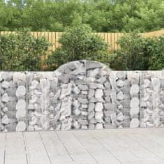 shumee Obokane gabion košare 30kosov 200x30x100/120cm pocinkano železo
