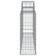 Vidaxl Obokane gabion košare 7 kosov 200x30x80/100 cm cinkano železo
