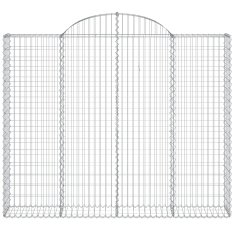 Vidaxl Obokane gabion košare 5 kosov 200x30x160/180cm pocinkano železo