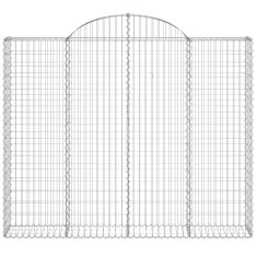 Vidaxl Obokane gabion košare 13kosov 200x30x160/180cm pocinkano železo