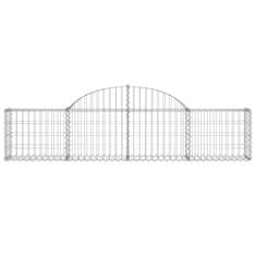 Vidaxl Obokane gabion košare 50 kosov 200x30x40/60 cm pocinkano železo