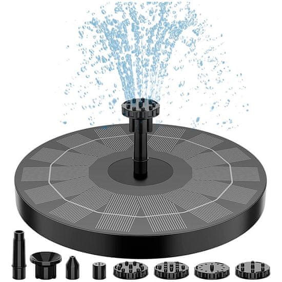 Netscroll Solarna vodna vrtna fontana, idealna za vrtove in ribnike, enostavna namestitev, energijsko varčna, kopel za ptice, FountainStar