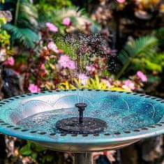 Netscroll Solarna vodna vrtna fontana, idealna za vrtove in ribnike, enostavna namestitev, energijsko varčna, kopel za ptice, FountainStar
