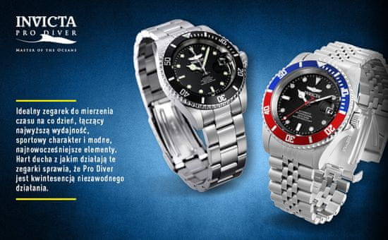 Invicta Mo ka ura Pro Diver 22054 vodoodporna 200 m ohi je 43 mm mimovrste
