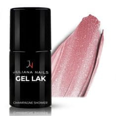Juliana Nails Gel Lak Champagne Shower roza bleščeča No.839 6ml