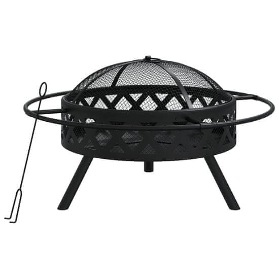 Vidaxl Kurišče z grebljico 70 cm XXL jeklo