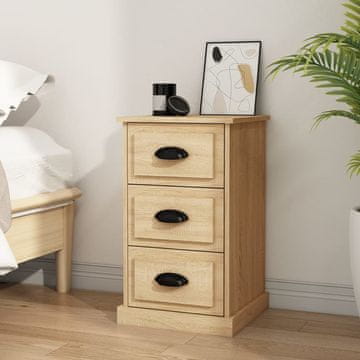 Vidaxl vidaXL Nočna omarica, hrast sonoma, 39x39x67 cm, material na osnovi lesa