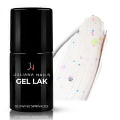 Juliana Nails Gel Lak Glowing Sprinkles bela v efektom No.856 6ml
