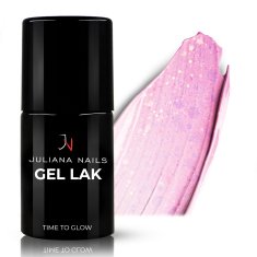 Juliana Nails Gel Lak Time To Glow roza z bleščicami No.878 6ml