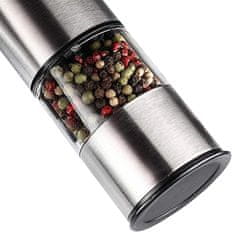 Northix Električni mlin za poper - na baterije - LED 