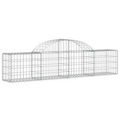 Vidaxl Obokane gabion košare 50 kosov 200x30x40/60 cm pocinkano železo