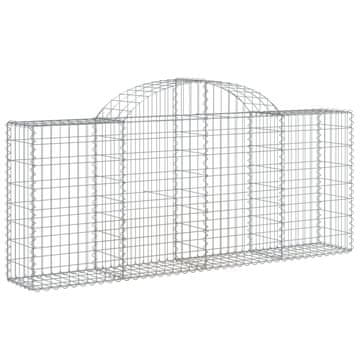 Vidaxl Obokana gabonska košara 200x30x80/100 cm pocinkano železo