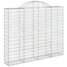 Vidaxl Obokane gabion košare 5 kosov 200x30x160/180cm pocinkano železo