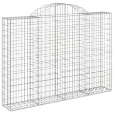 Vidaxl Obokane gabion košare 25 kosov 200x30x140/160 cm cinkano železo