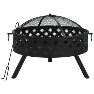 Vidaxl Kurišče z grebljico 58 cm XXL jeklo