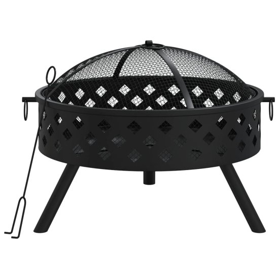 Vidaxl Kurišče z grebljico 58 cm XXL jeklo