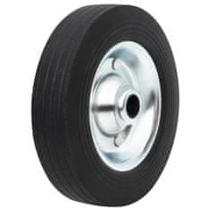 Vidaxl Nadomestno kolo Ø20x5 cm trdna guma in jeklo