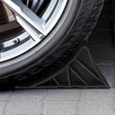 Vidaxl Zagozde za kolesa 2 kosa 25x10x11,5 cm plastika