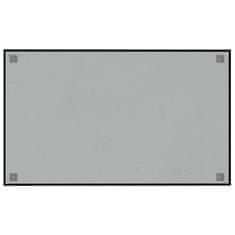 Vidaxl Stenska magnetna tabla črna 100x60 cm kaljeno steklo