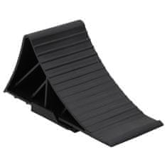 Vidaxl Zagozde za kolesa 2 kosa 25x10x11,5 cm plastika