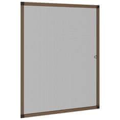 Vidaxl Komarnik za okna rjav 80x100 cm