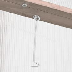 Vidaxl Rastlinjak siv 110x56x39 cm les jelke