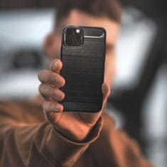 OEM CARBON etui za SAMSUNG A21S črn