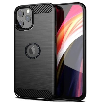 OEM CARBON etui za IPHONE 12 Pro Max črn