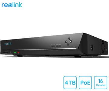 Reolink RLN16-410 snemalna enota, 4TB, do 16 kamer, do 12TB, 24/7, PoE