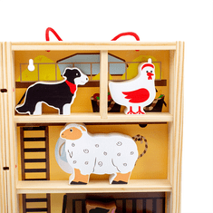 Bigjigs Toys Živalska kmetija škatla za igrače