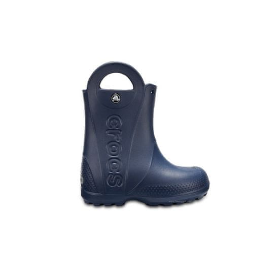 Crocs Dežni škornji mornarsko modra Handle Rain Boot Kids