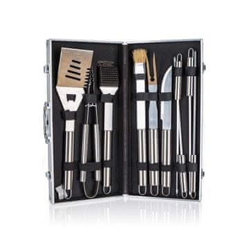 Happy Green Garnitura za žar BBQ, 10 kosov, v kovčku