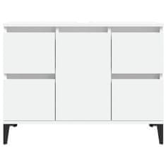 Vidaxl Omarica za umivalnik bela 80x33x60 cm inženirski les