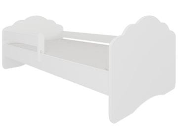 nabbi Otroška postelja z vzmetnico Camos B 80x160 cm - bela