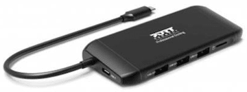 Port Designs priklopna postaja, USB-C, potovalni, 100W (901913)