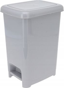 shumee Plastični koš za smeti s pedalom 10 l