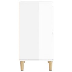 Vidaxl Komoda 2 kosi visok sijaj bela 60x35x70 cm inženirski les