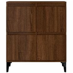 Vidaxl Komoda 3 kosa rjav hrast 60x35x70 cm inženirski les
