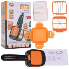 Northix Nicer Dicer Quick - večnamenski rezalnik zelenjave - oranžna 