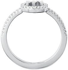 Michael Kors Luksuzni srebrni prstan s cirkoni MKC1250AN040 (Obseg 51 mm)