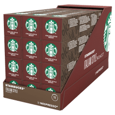 Starbucks Italian Style Roast by Nespresso Dark Roast kavne kapsule, 12x 10 kapsul