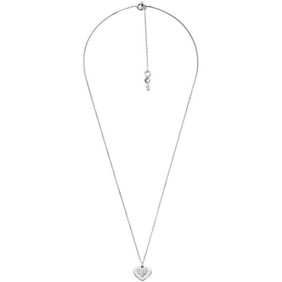 Michael Kors Srebrna ogrlica s srcem MKC1120AN040 (verižica, obesek)