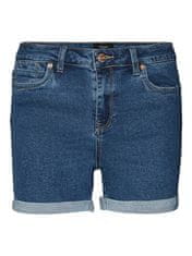 Vero Moda Ženske kratke hlače VMLUNA Slim Fit 10279489 Medium Blue Denim (Velikost M)
