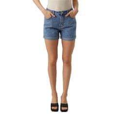 Vero Moda Ženske kratke hlače VMZURI Loose Fit 10279493 Medium Blue Denim (Velikost M)