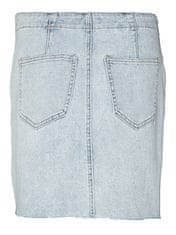 Vero Moda Žensko krilo VMROSIE 10282620 Light Blue Denim (Velikost XL)