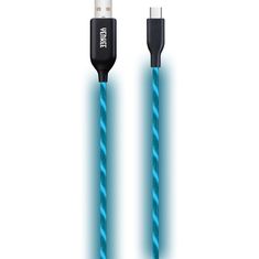 Yenkee Kabel USB Yenkee YCU 341 BE LED Kabel USB C / 1m