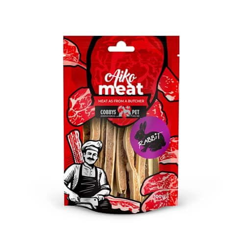 COBBYS PET AIKO Meat Rabbit Sandwich sušeno kunčje meso s trsko 100g