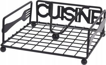 shumee Črno kovinsko držalo za prtičke