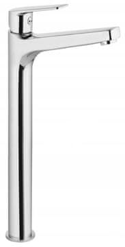 shumee Visoka kromirana samostoječa pipa za umivalnik Cilantro