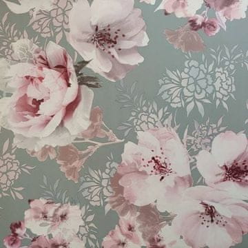 shumee Papirnate tapete z rožicami 10m